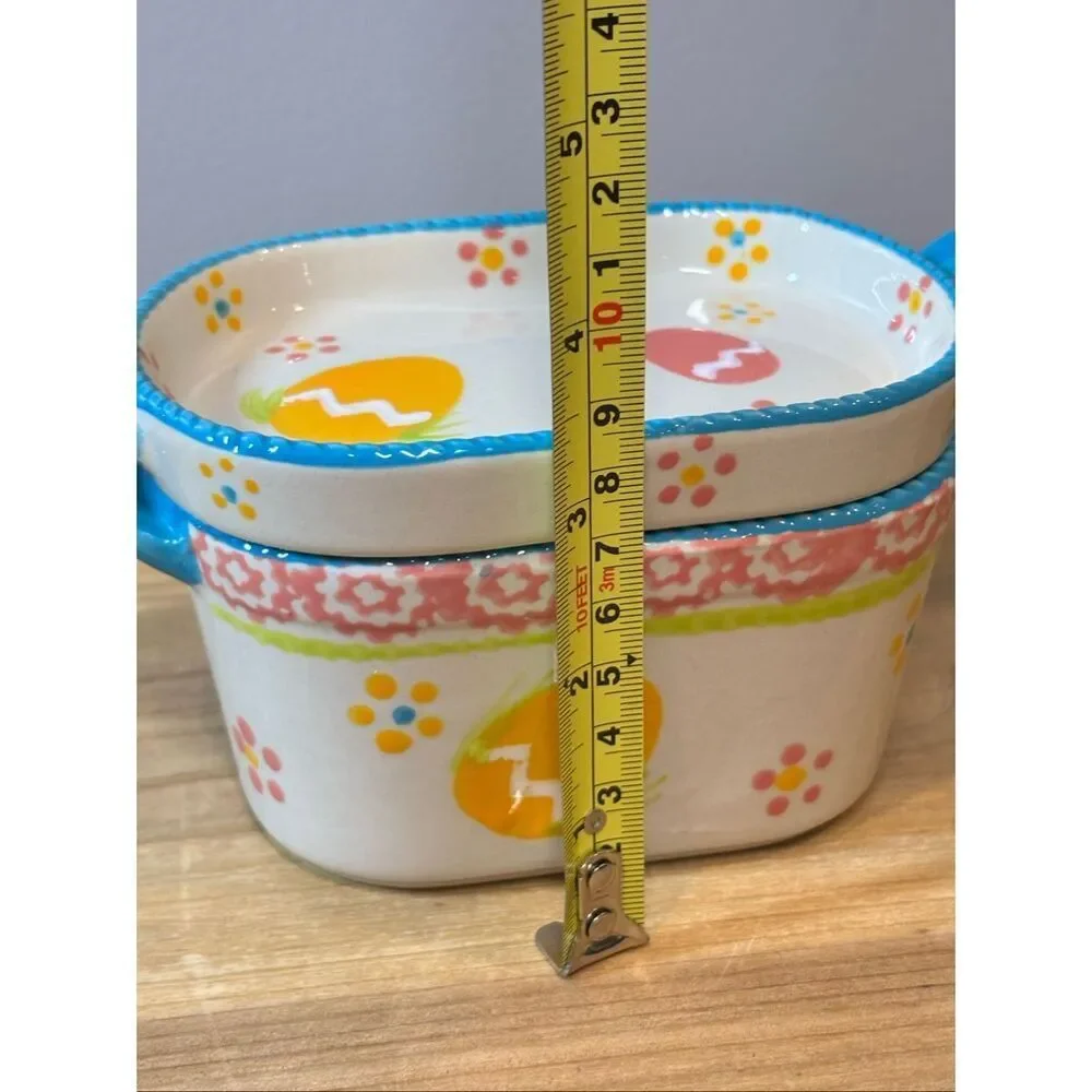 Temp-tations Easter Egg Hunt casserole baking dish w/lid 10oz